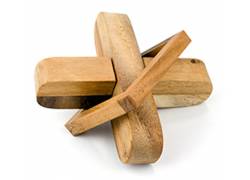 Ξύλινος Γρίφος Λογικής Cross Out