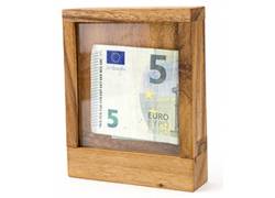 Ξύλινος Γρίφος Λογικής Σε Κουτί Money