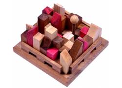 Ξύλινος Κατασκευαστικός Γρίφος Λογικής City