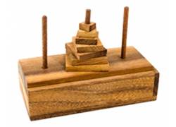 Ξύλινος Γρίφος Λογικής Pagoda (Πύργος Του Ανόι) Small