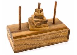 Ξύλινος Γρίφος Λογικής Pagoda (Πύργος Του Ανόι) Medium