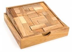 Ξύλινος Σχεδιαστικός Γρίφος Square Puzzle