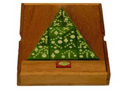 Ξύλινος Γρίφος Λογικής Σε Κουτί X-MAS