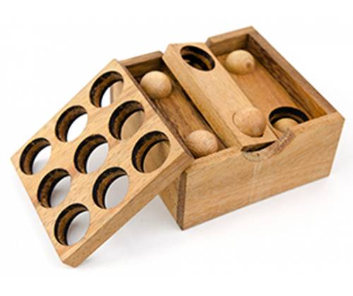 Wooden Logic Puzzle In Box Easy Box -  Price: 12,00€
