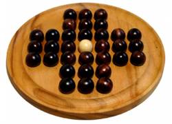 Ξύλινος Γρίφος Λογικής Solitaire Round Large