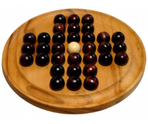 Ξύλινος Γρίφος Λογικής Solitaire Round Large - Τιμή: 16,00€