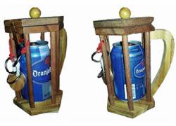 Ξύλινος Γρίφος Με Σχοινιά & Κόμπους Beer In Jail