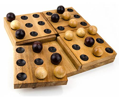 Wooden Board Game 4 Part Pentagon -  Price: 33,00€