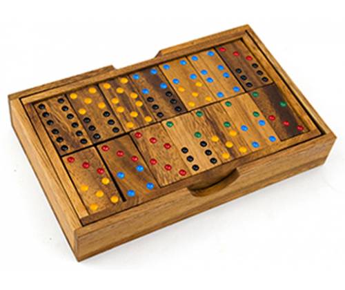 Ξύλινο Επιτραπέζιο Παιχνίδι Dominoes 6" - Τιμή: 16,00€