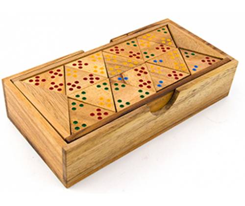 Ξύλινο Επιτραπέζιο Παιχνίδι 3 Dominoes Dot - Τιμή: 30,00€