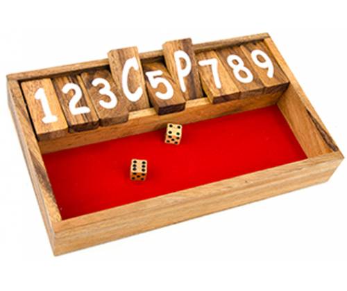 Ξύλινο Επιτραπέζιο Παιχνίδι Shut The Box - Τιμή: 18,00€
