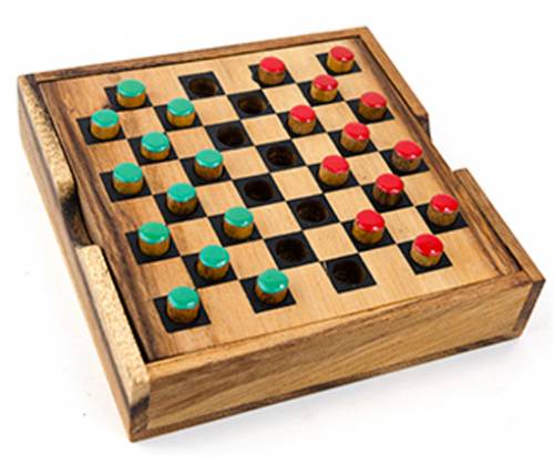 Ξύλινο Επιτραπέζιο Παιχνίδι Checkers Large - Τιμή: 14,00€
